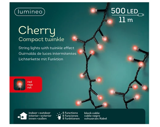 Lights Cherry 500 LED 8 function twinkle effect outdoor 11M - Image 2